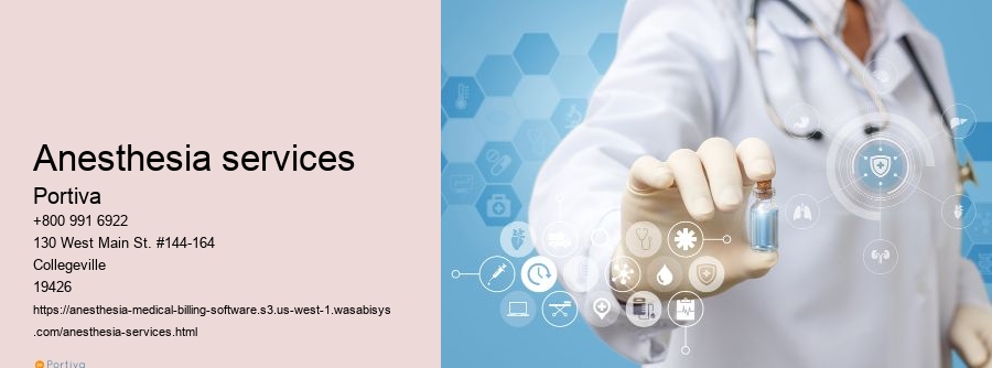 anesthesia services