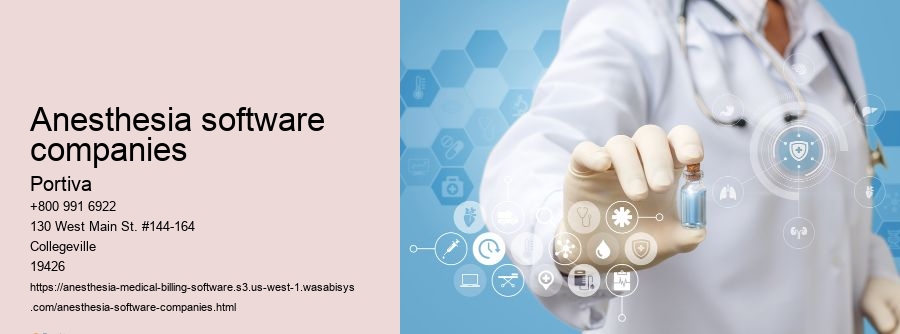 anesthesia software companies